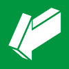 Знак E19 Открывать движением на себя (пленка 200х200 мм)